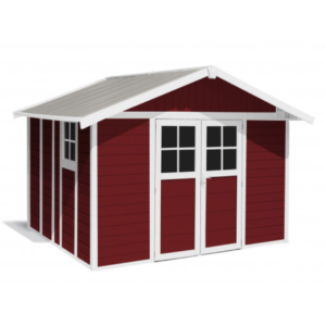 tuinhuisje - grosfillex - kunststof - Deco - PMMA - 11 m2 - rood